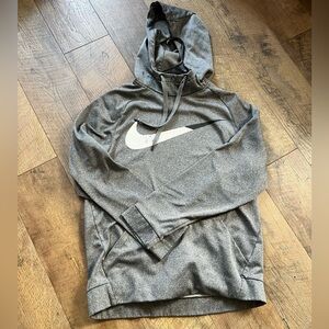 Nike Gray Sweatshirt with Iconic Swoosh